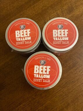 3x Ashton Care Beef Tallow w/honey Balm 4.23 oz Skin & face Moisturizer